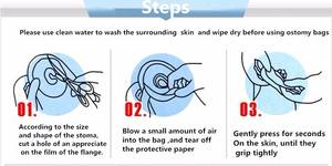 Bolsa <span class=keywords><strong>de</strong></span> ostomía <span class=keywords><strong>de</strong></span> una pieza con certificación ISO CE <span class=keywords><strong>de</strong></span> alta calidad para adultos, varios tipos <span class=keywords><strong>de</strong></span> consumibles médicos quirúrgicos - Product Image 5