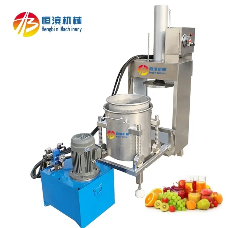 150l Automatisch Kruidenvoedsel Filter Fruit Kokosmelk Presser Hydraulische Power Press Sap Industriële Juicer