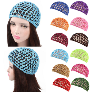 Filet à cheveux en maille <span class=keywords><strong>pour</strong></span> femme, style 'Quiet Girl', bonnet en crochet, <span class=keywords><strong>snood</strong></span>, couvre-tête de nuit, turban, filet à cheveux <span class=keywords><strong>tricot</strong></span>é fait main, filet enveloppant <span class=keywords><strong>pour</strong></span> cheveux - Product Image 1