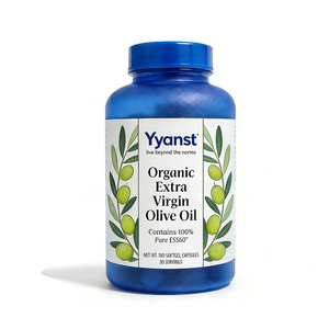 Aceite de Oliva Virgen Extra Orgánico de Alta Calidad, 100% Puro ESSS60, Protege la Salud Celular y Mejora la Concentración, Cápsulas Blandas - Product Image 1