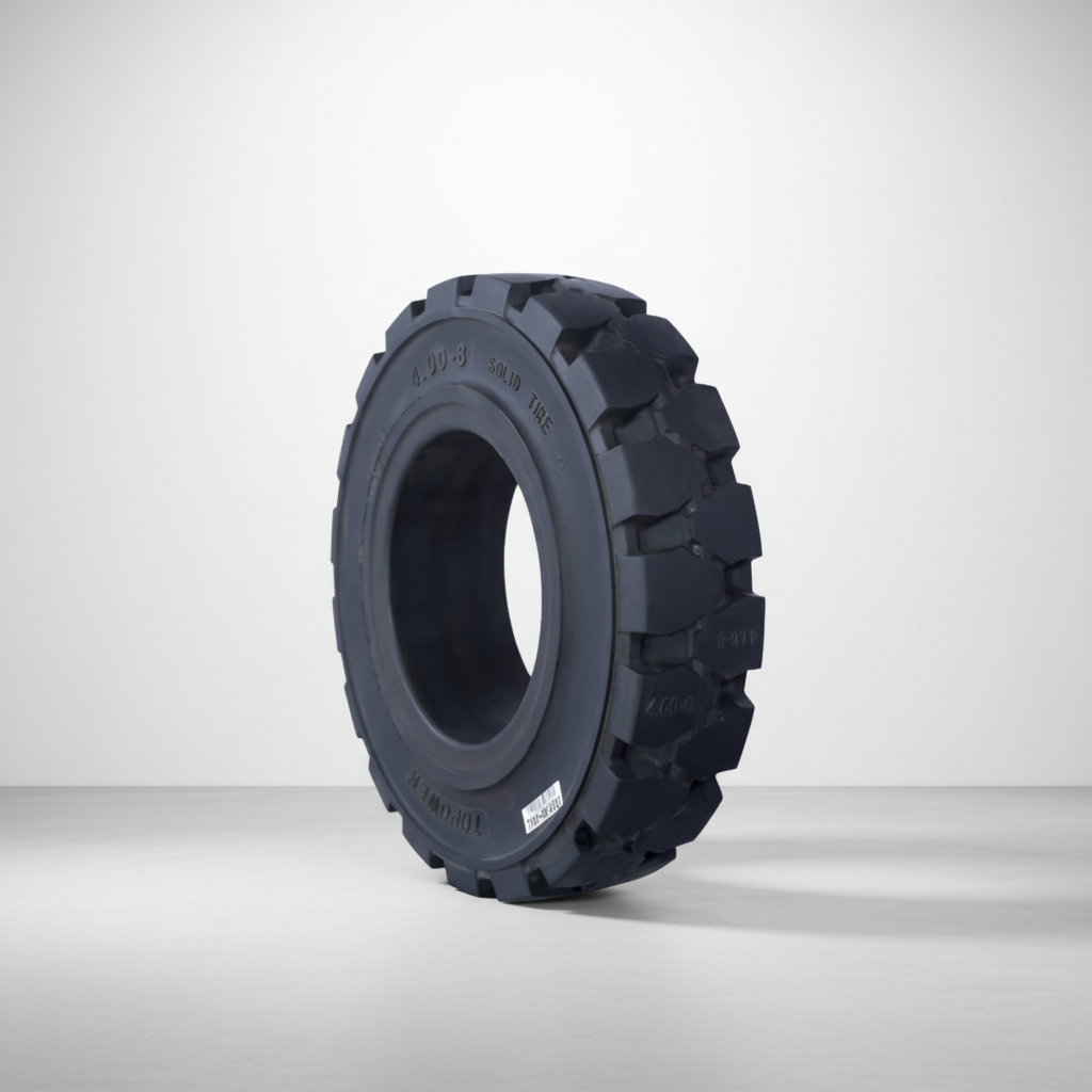 4.00-8  Forklift Solid Tire Oil Resistant Corrosion Resistant Wide Application Stable Running