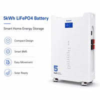 Batterie de stockage intelligente Solard 51.2V 100Ah, 8000 cycles, empilable, LiFePO4 hybride CAN, pour appareils électroménagers, garantie 10 ans, 5kWh