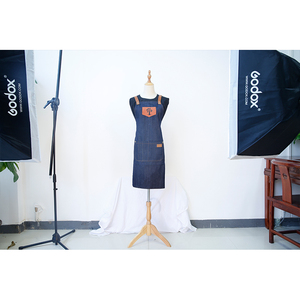 Salons de coiffure <span class=keywords><strong>Cape</strong></span> pour barbier Denim tablier teinture <span class=keywords><strong>coiffeur</strong></span> tissu jupe vêtements de travail barbier tissu pour Salon - Product Image 4