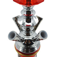 Chicha en Gros Portable en Acrylique et Plastique, Set Narguilé Russe à 4 Tuyaux, Accessoires Narguilé Shisha Gravity