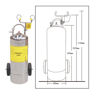 Laveuse oculaire en acier industrielle portable combinée pulvérisation de collyre diphotérine et station de douche - Product Image 6