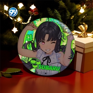 GIRLS BAND CRY Nina <span class=keywords><strong>Saito</strong></span> Rupa Merchandise Anime Badge en métal peint réfléchissant à double flash pour sac Ita, pour les amateurs de musique - Product Image 2