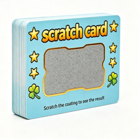 Carte à gratter personnalisée en carton avec impression offset et revêtement à gratter gris pour jeu de récompense ou cadeau de mariage