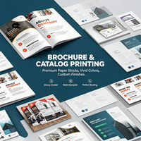 Impression en gros de prospectus, brochures et dépliants professionnels personnalisés en couleur – Service d'impression commerciale sur papier
