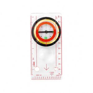 Boussole multifonctionnelle en acrylique, étanche, à huile, avec pointeur, pour la lecture de cartes, l'enseignement, la survie et la topographie – Indispensable - Product Image 3