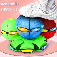 Jeu de sport en plastique parent-enfant : Balle rebondissante transformable, Disque volant magique transfrontalier, Jouet de catapulte d'extérieur