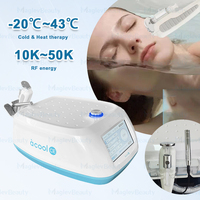 Appareil portable Acool CE d'électroporation à micro-courant chaud et froid favorisant la circulation lymphatique, la réduction des pores et le raffermissement de la peau