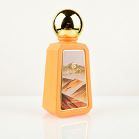 Flacon de parfum de luxe personnalisé avec logo Byron, 100 ml, en verre borosilicate, pulvérisateur à pompe, diffuseur à bâtonnets, forme plate, estampage doré, modèle Zhejiang