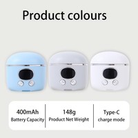 Coupe-ongles électrique 3 en 1, 2 vitesses, coupe-ongles automatique pour doigts et orteils avec lumière LED, rangement des coupe-ongles, électrique