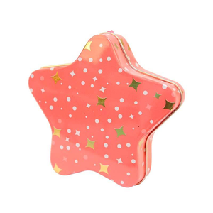 Caja de Metal Decorativa Personalizada con Logotipo, 40*40*16mm, Lata de Metal para Recuerdos, Llavero en Forma de Estrella, Caja Pequeña - Product Image 4