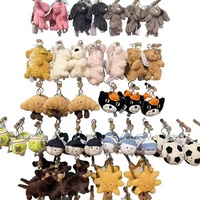 Jellycatt Pluche Sleutelhangers Alle Drie Barcelona Beer Aubergine Croissant Stijlen Compleet Staal Gestempeld Unisex 5-7 Jaar Volledig