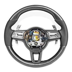 Volante de fibra de carbono de <span class=keywords><strong>precio</strong></span> al por mayor de fábrica para Porsche Cayenne Macan Panamera <span class=keywords><strong>Cayman</strong></span> Boxster 718 911 actualización estilo GT - Product Image 1