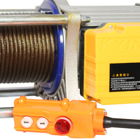 Nouvelle palan électrique à câble robuste 1 tonne, moteur 3 kW, capacité de charge 1,5T, vitesse de levage réglable, télécommande, aluminium