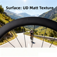 카본 휠셋 700c 카본 로드 자전거 바퀴 림 브레이크 38/50/60mm 깊이 <span class=keywords><strong>25mm</strong></span> 폭 클린처 카본 사이클링/트랙 휠 - Product Image 4