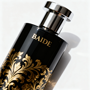 Botella de Perfume Vacía Redonda Azul de Gran Tamaño de 30 ml, 50 ml, 100 ml, 200 ml, 250 ml con Estampado en Caliente de Lujo y Cajas de Papel - Product Image 6