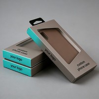 Boîte en carton pour film de protection d'écran de téléphone portable, câble de données, chargeur, batterie externe, étui de téléphone, emballage d'électronique intelligente, boîte pour étui de téléphone portable