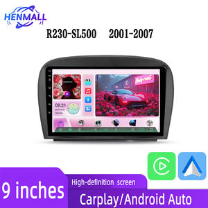 เครื่องเล่นดีวีดีติดรถยนต์ระบบแอนดรอยด์ Qualcomm Snapdragon หน้าจอ IPS ขนาด 9 นิ้ว 2 Din พร้อมระบบนำทาง GPS และ WIFI สำหรับรถยนต์ <span class=keywords><strong>Mercedes</strong></span> Benz SL500 R230 - Product Image 1