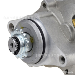 Dayang Motorcycle Starter Motor 12 Tooth 2 Hole For Scooter Repair Aluminum Silver <b>Carbon</b> <b>Brush</b> FDJ006 110cc - Product Image 2