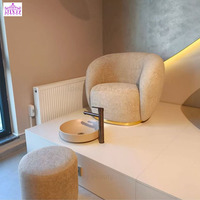 Fournisseurs de meubles de salon crème les plus populaires Chaises de pédicure spa à pied arrière court avec évier en céramique