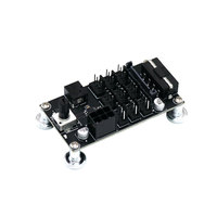 Angitu High Power Hub Fan Control de velocidad PWM Sata/Molex IDE/6Pin PCI Fuente de alimentación Regulación de velocidad Computadora 9 puertos 4Pin Fan Hub