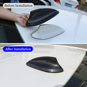 Couvre-antenne de <span class=keywords><strong>toit</strong></span> en carbone sec en forme d'aileron de requin, accessoires extérieurs de voiture, protection pour <span class=keywords><strong>BMW</strong></span> F22 F30 F35 F80 F87 G20 G30 - Product Image 2