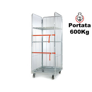 Carro logístico de malla metálica Barbero M720, 715x805x1800mm, capacidad 600kg - Product Image 2