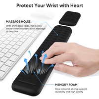 Accessoires de jeu ergonomiques, repose-poignets en mousse à mémoire de forme, tapis de souris avec support de repose-poignets et repose-clavier