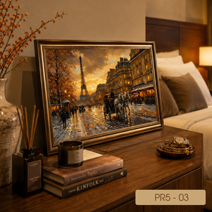 Peinture à l'huile de paysage européen directement de l'usine, toile de luxe pour décoration murale, service OEM ODM Vietnam PR5-3 - Product Image 3