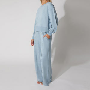 Conjunto Deportivo para Mujer, Cintura Alta, Adelgazante, para Correr, Pantalones Deportivos de Manga Larga, Ropa Deportiva Activa para Correr y Hacer Ejercicio - Product Image 3