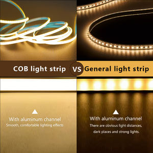 Lampu Strip LED COB Super Terang 2.7mm Ultra Narrow Board 3.7V/5v/12v USB CRI Tinggi Dekorasi Atmosfer Lampu String Hitam Lebar 5mm - Product Image 5
