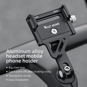WEST BIKING-<span class=keywords><strong>Support</strong></span> de téléphone portable pour <span class=keywords><strong>VTT</strong></span>, guidon, moto, scooter, vélo - Product Image 2