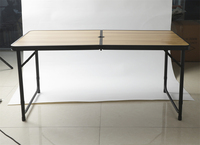 Table de pique-nique pliante en aluminium sur mesure pour l'extérieur avec ensemble de bancs, table de camping portable avec 4 tabourets