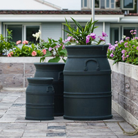 Pots de fleurs carrés multicolores les plus vendus, en argile fibreuse biodégradable, durables et légers, pour la plantation en extérieur