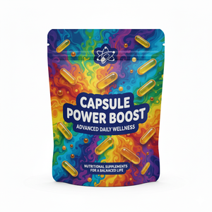 Bolsas de Empaque Personalizadas para Suplementos Alimenticios, Gomitas, 30/60 Cápsulas - Product Image 1