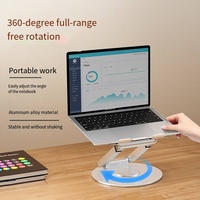 Support de bureau pliable réglable 10 ''-17'' en alliage d'aluminium pour tablette et ordinateur portable compatible avec iPad