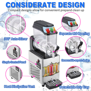 Máquina Comercial de Bebidas/Granizados de Una Sola Cámara LA112, Diseño Compacto para Pequeños Cafés, Bares y Tiendas de Aperitivos - Product Image 3