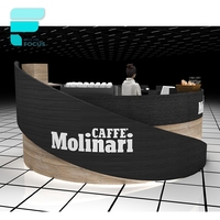 Kiosque d'aliments, comptoir de café chaud, moderne, élégant, personnalisé, pour centre commercial Mobile