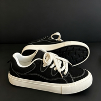 Baskets décontractées pour hommes, style créateur, en cuir véritable multicolore, à semelle épaisse, à lacets, confortables, antidérapantes, style rétro streetwear, toutes saisons