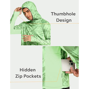 เสื้อเชิ้ตตกปลาแขนยาวพิมพ์ลายพรางแบบระเหิด  ระบายอากาศ กันน้ำ กันลม น้ำหนักเบา แห้งเร็ว ป้องกันรังสียูวี - Product Image 3