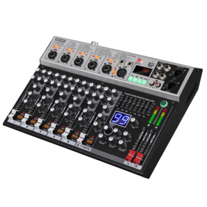 Consola de mezclas de audio mini de 7 canales KS 5 con Bluetooth y MP3 para estudio en casa, transmisión en vivo y estudio de grabación. - Product Image 5