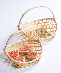 Panier à Dessert en bambou naturel écologique, fait à la main, mignon et créatif, pour fête de mariage, offre spéciale - Product Image 3