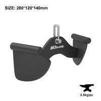 Accessoires de barre de traction MDBuddy en acier avec poulie en PVC écologique pour triceps et tirage latéral