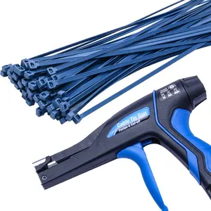 FSCAT Plastic Magnetic Metal Detectable Cable Nylon Wire Ties 7.8inch Fastening Tie Wrap Tool Self-locking Zip Ties