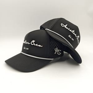 Gorra de Béisbol de 5 Paneles con Logotipo Bordado en Poliéster de Alta Calidad, Gorra Deportiva con Cierre a Presión, Diseño Dot Dobby - Product Image 6