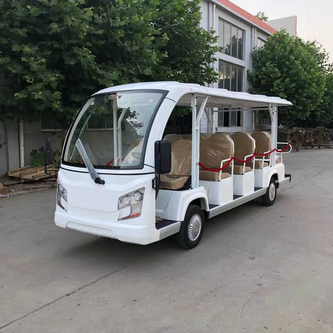 Shuncha 14 Zitplaatsen 72V 5kw Ac Systeem 4 Wheel Drive Elektrische Auto Club Golfkar Toeristenbus