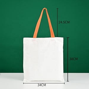 Sac fourre-tout en toile de coton léger et fin, sac de courses réutilisable vierge en gros pour cadeaux DIY, activités et promotions - Product Image 3